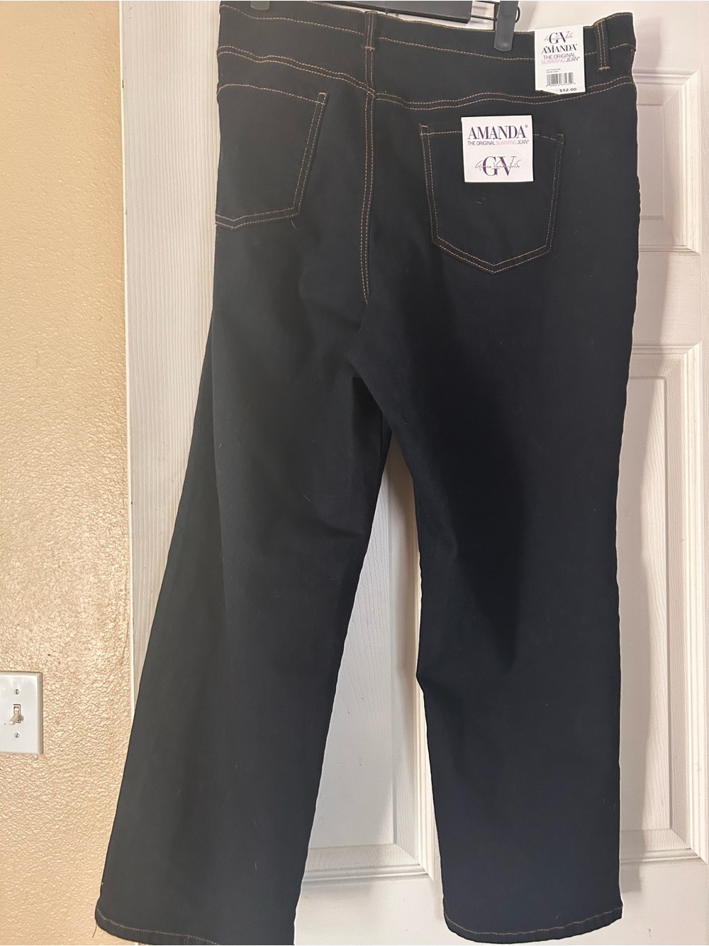 Gloria Vanderbilt Blue Bootcut Jeans with Contrast Stitching